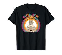 Queer, Aquí y Bookish Camiseta