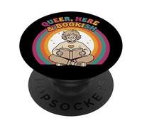 Queer, Aquí y Bookish PopSockets PopGrip Adhesivo