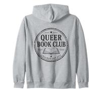Queer Book Club LGBTQ+Lector revisado diseño Gay Sudadera con Capucha