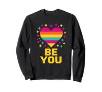 Queer Pride Be You Bold Rainbow 8-Bit Videojuego LGBTQ+ Sudadera