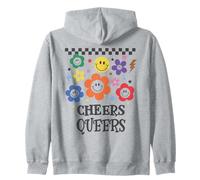 Queer Pride Cheers Queers Gay Pride Flag LGBT Lesbian LGBTQ Sudadera con Capucha
