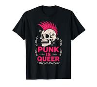 Queer Punk Orgullo LGBTQ Alternativa Rebelión Anarquista Camiseta