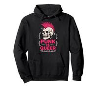 Queer Punk Orgullo LGBTQ Alternativa Rebelión Anarquista Sudadera con Capucha
