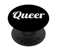 Queer Text Design for Gays, Lesbians, Queers & LGBTI Allies PopSockets PopGrip Adhesivo