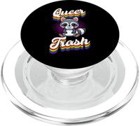 Queer Trash Gay Pride Rainbow Raccoon Amante LGBTQ PopSockets PopGrip para MagSafe