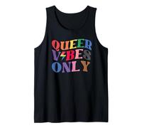 Queer Vibes Only Gay Pride Month LGBTQ Rainbow Pride Lesbian Camiseta sin Mangas