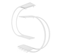 Queeucaer Botellero de pared blanco, estante de almacenamiento de vino, estante de vino con gancho para copa de vino, soporte de pared 120 x 20 x 120 cm para bodegas, bares, almacenes, ocasiones