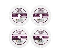 QUEFORET Discos de Corte de Carburo 75mm 4 Piezas - Cuchilla en Carburo para Madera Plástico Goma, con Orificio de 10mm