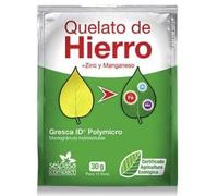 Quelato de hierro con zinc y magnesio - Seipasa. Microgranulado hidrosoluble. Apto en agricultura ecológica.Previene y corrige el amarillamiento de las hojas. (30g)