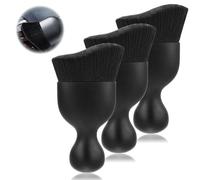 Quelcc 3 Piezas Cepillo para Limpiar Coche Cepillos Limpieza Coche Negro Suave sin Rayar Escobillas para Limpiar el Polvo de los Coches para Rejillas de Ventilación y Salpicadero