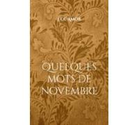 Quelques Mots De Novembre (ebook)