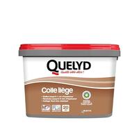 Quelyd - Adhesivo de corcho para pared (pasta y losas y rodillos), interior - piezas no húmedas - Aplicación directa de pared - Bote de 5 kg