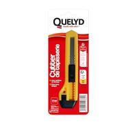 Quelyd - Cortador de tapiz - Corte de todo tipo de revestimientos de pared, papel pintado, velas de renovación, lienzos de vidrio - 10 cuchillas de repuesto
