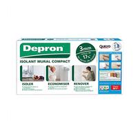 Quelyd Placas DEPRON Formato G3 - Grosor 3 mm - Placa aislante térmico - Aislante paredes interiores - Color: Blanco - 20 Placas de 1 m² (100 x 100 cm)