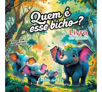 Quem é Esse Bicho? Livro de Colorir com Áudio de Historinha