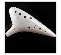 Quemado ahumado 12 agujeros AF Ocarina Clay Buen sonido Alto F Ocarina Instrumento musical ocarina instrumento (2)
