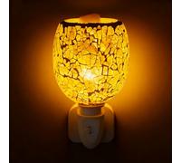 Quemador De Aceite Eléctrico De Cristal,220V 10W 3D Lámpara De Aroma,Lámpara De Aroma 3D,Lámpara De Aroma De Vidrio 3D para Oficina,Regalos,Hogar,Vidrio 3D,Dormitorio,Yoga(8 * 7CM)