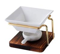 Quemador de aceite esencial para decoración de cera para centro de mesa, portavelas de 10,2 x 8 cm, 10,2 x 8 cm