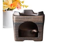 Quemador de aceite perfumado, de cerámica, vintage, inalámbrico, resistente al calor, quemador de aceite de fragancia, calentador de té, para el hogar, sala de estar, jardín, relajación, meditación