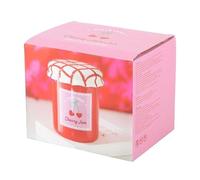 Quemador de aceite y calentador de cera en tarro de mermelada de cerezas