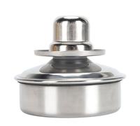 Quemador de alcohol a prueba de fugas de acero inoxidable para química de laboratorio, herramientas de calentamiento de cuero, quemador de alcohol metálico para científicos, 1 quemador de alcohol en