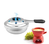 Quemador de alcohol portátil de acero inoxidable - Hornillo para fondue, cocina, picnic y camping