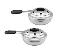 Quemador de alcohol - Quemador de fondue de acero inoxidable - Accesorios para quemador de pasta de alcohol - Quemador de alcohol - Mini queso de chocolate - Cocina de alcohol para camping (2