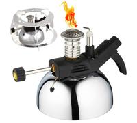 Quemador de butano portátil con llama ajustable y soporte de aluminio, para aplicaciones de calefacción, cocción y soldadura