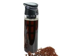 Quemador de café en frío, 550 ml Copa para fabricantes de cerveza fría, aoffica, tapa hermética, taza de viaje para cerveza fría, cartucho de gran capacidad para deportes, viajes, excursiones