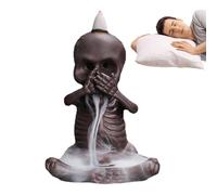 Quemador de Cascada de Incienso - Quemador de Soporte de Incienso de Cono de reflujo de Calavera - Exquisita decoración de Arte clásico para el hogar, quemadores de de decoración para Oficina