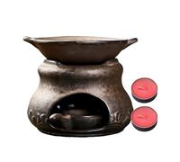 Quemador de de cerámica - Horno de aromaterapia, difusor de Aroma de cerámica Multifuncional con 2 Velas | Quemador de Zen difusor de Incienso, para el hogar, Oficina, Escritorio