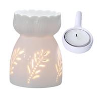 Quemador de de cerámica - Portavelas cable , calentador de agua para fundidor de fragancias de diseño elegante | Accesorio de aromaterapia para bodas, spa, hogar, relajación, perfume, dif