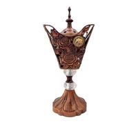 Quemador de estilo árabe - Soporte de incienso eléctrico de metal, accesorio de lujo para ambientadores | Difusor de fragancia inspirado en la proximidad con de calefacción seguro para