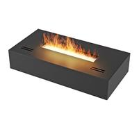 Quemador de Etanol, Inserto de Chimenea Portátil. Casete con Bloque de Combustión. Simple Box 400 1L con Sistema de combustión Seguro. Cámara de combustión SIMPLE fire (400 x 200 x 80 mm Negro, 3 kW)