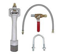 Quemador de gas forge horno forja gas butano propano horno de fundición de metales fusión forja herrero (Cuerpo hierro+cabeza inox+manguera)
