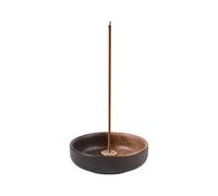Quemador de Incienso, 9x3 cm Soporte Incienso Varilla con Soporte de Latón, Porta-Inciensos de Cerámica, Incense Holder, Incensario Japones Ideal para Yoga, Meditación y Decoración del Hogar