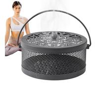 Quemador de incienso, caja porta incienso | Soporte portátil con asa recoge cenizas de mesa para exterior interior jardín balcón camping terraza casa