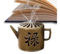 Quemador de incienso de carbón, quemador de cono de incienso, estructura hueca, adorno de escritorio para meditación, decoración del hogar, iglesia, templo al aire libre