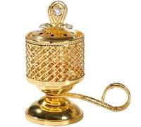 Quemador De Incienso De Carbón, Soporte De Incienso De Hierro Chapado, Carbón para Quemador De Incienso, Incensario, Quemador De Incienso De Oriente Medio con, Exquisito Quemador De Incienso