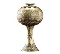 Quemador de incienso de carbón vegetal, soporte de resina y cono con cuenco resistente al calor | Quemador de latón para pastillas de carbón vegetal, pot aromático