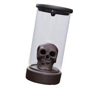 Quemador de incienso de cerámica con luz LED, resistente al viento, pantalla de lámpara, cascada, reflujo, soporte de cono de incienso, decoración del hogar