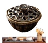 Quemador de incienso de hierro, soporte para incienso de aromaterapia, quemador de incienso, soporte para incienso de resina, centro de incienso, soporte para mesa de aromaterapia, quemador de