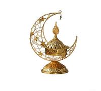 Quemador de incienso de metal para aromaterapia y decoración del hogar, 14 x 18,5 cm, diseño manual, fácil de limpiar, adorno negro y dorado para sala de estar u oficina (dorado)