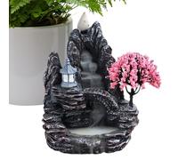 Quemador de Incienso de reflujo, Quemador de Incienso de Cono, Soporte de Conos de Incienso de Resina, de aromaterapia, decoración Espiritual para el hogar, Oficina, meditación, Sala de Estar