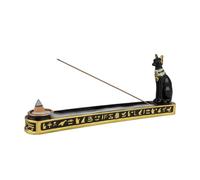 Quemador de incienso de resina egipcia antigua, adorno de casa de té, decoración del hogar, estatua de dios de gato egipcio, quemador de incienso, base de placa