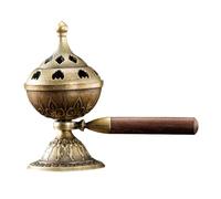 Quemador de incienso giratorio | Quemador de incienso estético multiusos, accesorios difusores de aromas, recogedor de cenizas, reutilizable para sala de estar, dormitorio, estudio de yoga