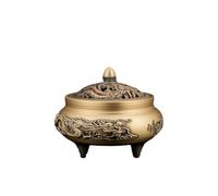 Quemador de Incienso incensario, Estufa Tres Patas for Interior del hogar, Quemador Madera agar latón, imitación China Antigua