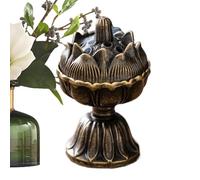 Quemador de incienso para - Bandeja para aromaterapia zen en miniatura | Porta incienso creativo de aleación de zinc con diseño a 'i buon auspicio, er la sala de estudio de yoga y meditación Do