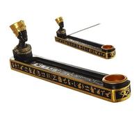 Quemador De Incienso, Resina Egipto Quemador De Incienso De Incienso Soporte De Base De Incienso a Mano Tallado Censurador Adornador Egipcio Reina Quemador