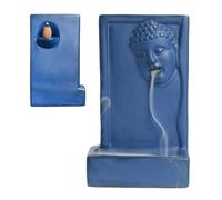 Quemador de incienso Zen | Soporte de quemador de incienso de reflujo - Soporte de incienso de cerámica de Buda, estatua de Buda para zen, relajación de meditación, de mesa
